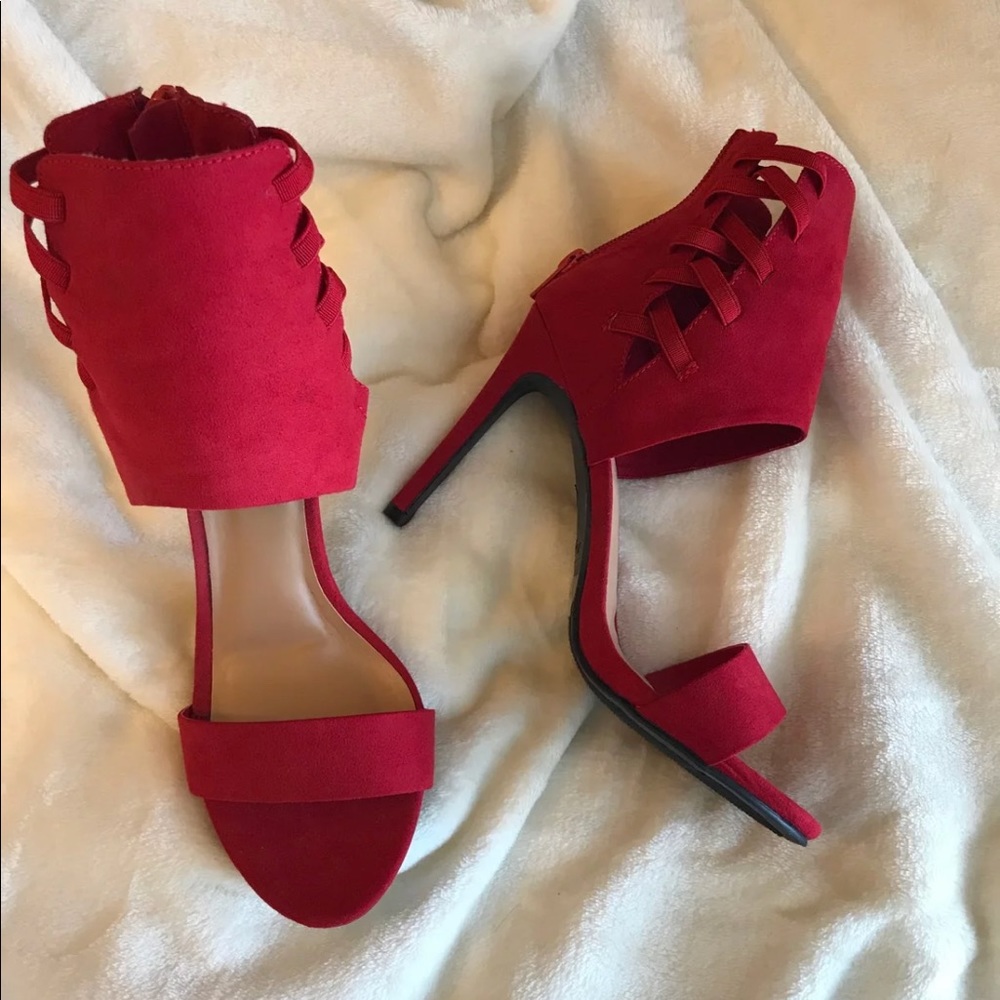 BRAND NEW red heels fashion nova